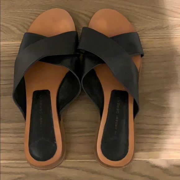 Derek Lam summer leather cross over sandals - Picture 2 of 6